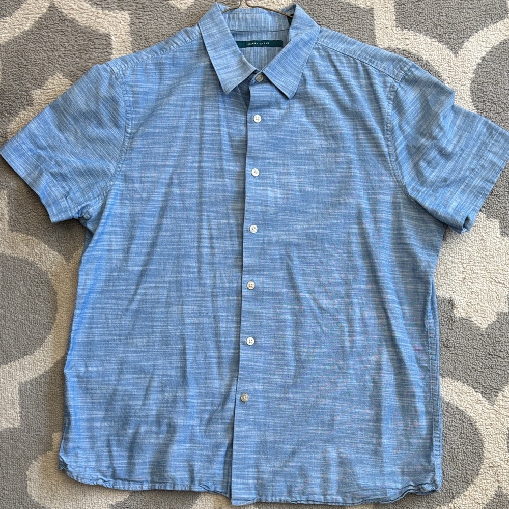 Perry Ellis Light Blue Casual Button-Down Shirt